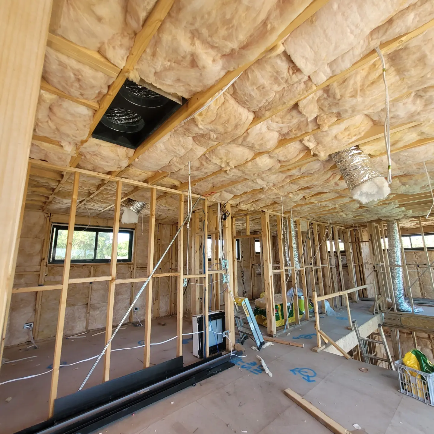 partial insulation of house